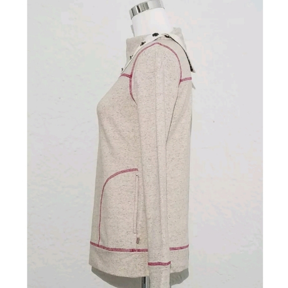 $79.00 NWT Talbots Active Sport Sweatshirt Pullove Top 58% Cotton Size Petite 0 - Picture 3 of 6